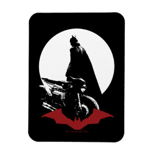 Magnet Flexible Batman Motorcycle Silhouette