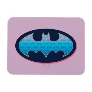 Magnet Flexible Batman   Pink & Blue Symbol