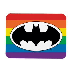 Magnet Flexible Batman Rainbow Logo