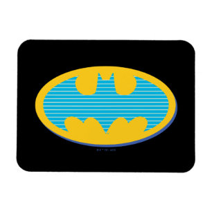 Magnet Flexible Batman   Symbole Cyan Stripes