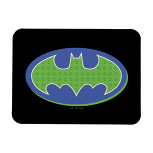 Magnet Flexible Batman   Symbole pourpre et vert