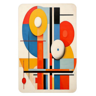 Magnet Flexible Bauhaus géométrique minimaliste art Abstrait