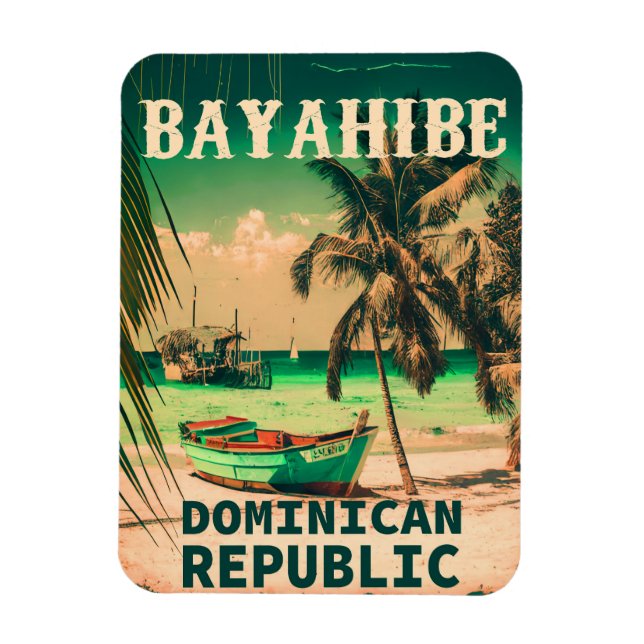 Magnet Flexible Bayahibe République Dominicaine - Retro Vintage 60 (Vertical)