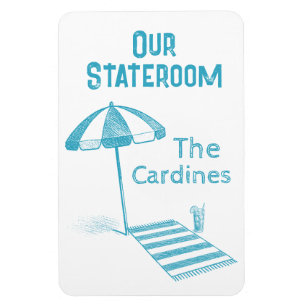 Magnet Flexible Beach Towel Cruise Ship Marqueur de la porte d'éta