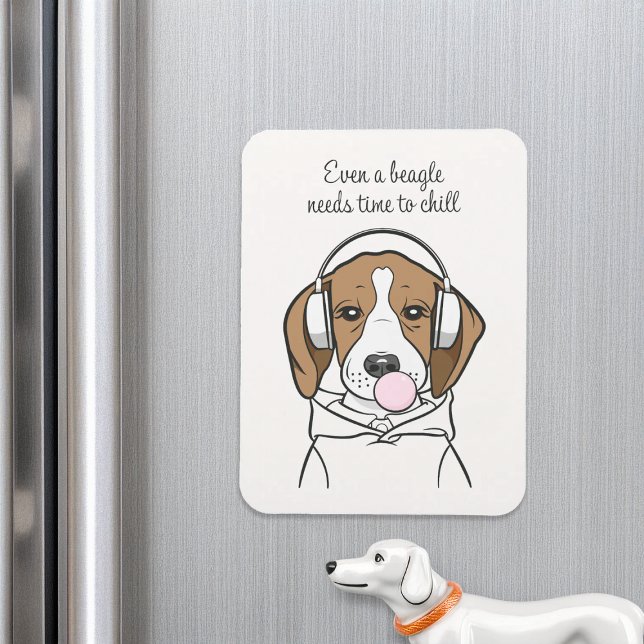 Magnet Flexible Beagle de refroidissement avec Bubblegum mignon ch (Créateur téléchargé)