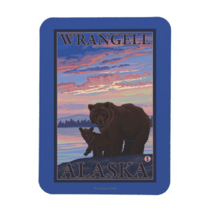 Magnet Flexible Bear and Cub - Wrangell, Alaska