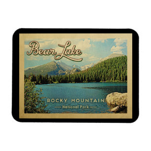 Magnet Flexible Bear Lake Colorado Montagnes Rocheuses Vintages