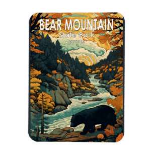 Magnet Flexible Bear Mountain State Park New York Travel Vintage