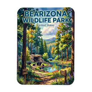 Magnet Flexible Bearizona Parc animalier Arizona