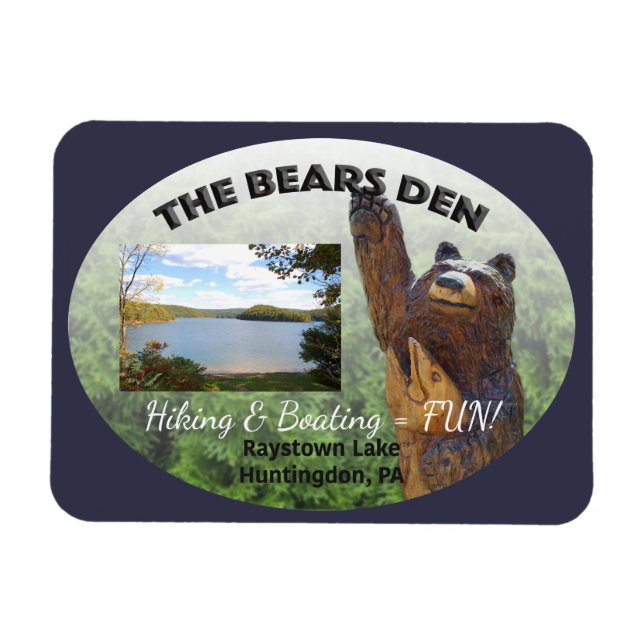 Magnet Flexible Bears Den personnalisable (Horizontal)