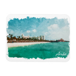 Magnet Flexible Beau Aruba Tropical Island Travel
