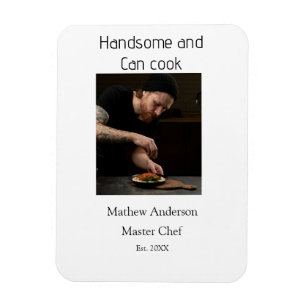Magnet Flexible Beau et peut cuisiner ajouter nom master chef date