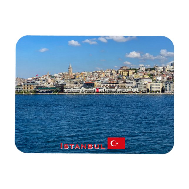 Magnet Flexible Beau panorama de voyage à Istanbul (Horizontal)