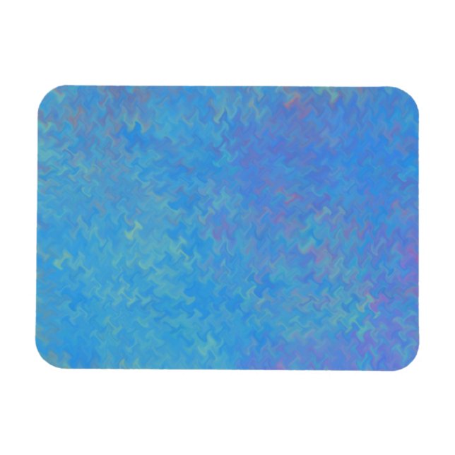 Magnet Flexible Beau papier bleu marbré (Horizontal)