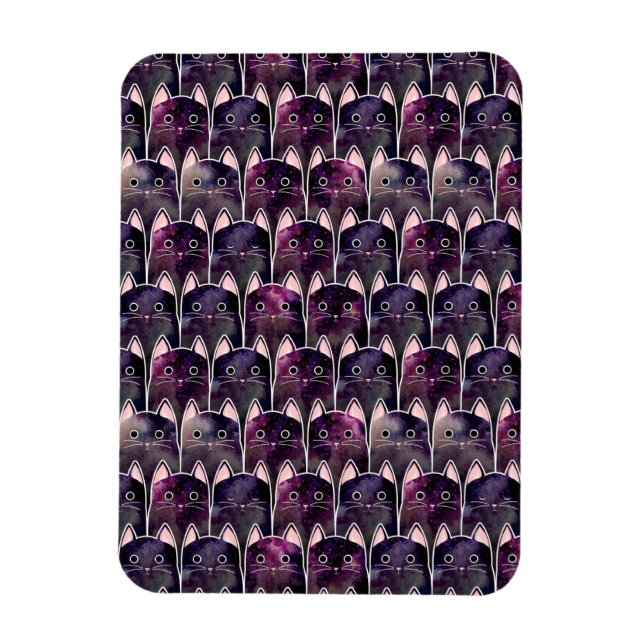 Magnet Flexible Beaucoup de Motif de chats galaxy (Vertical)