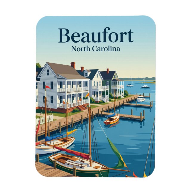 Magnet Flexible Beaufort Caroline du Nord (Vertical)