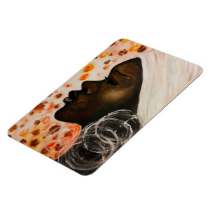 Magnet Flexible Beauté africaine - Peinture aquarelle