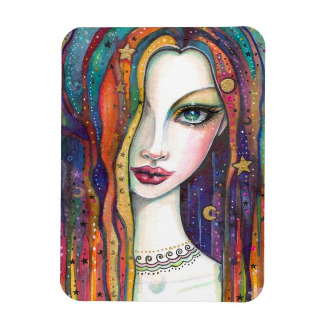 Magnet Flexible Beauté bohème céleste par Molly Harrison (Vertical)