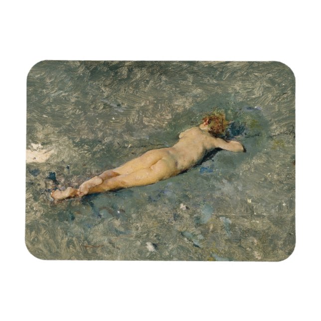 Magnet Flexible Beauté féminine bronzage sur la plage à Portici (Horizontal)