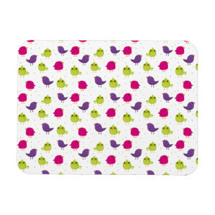 Magnet Flexible Beaux oiseaux colorés