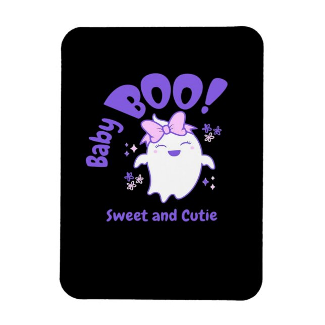Magnet Flexible Bébé Boo ! Design Halloween Sweet Et Toddler (Vertical)