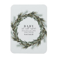 bébé son froid extérieur aquarelle wreath