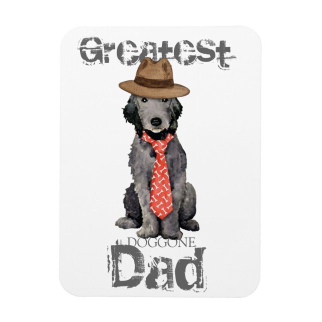 Magnet Flexible Bedlington Dad (Vertical)