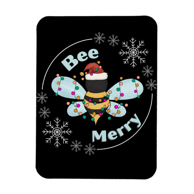 Magnet Flexible Bee Merry (Vertical)