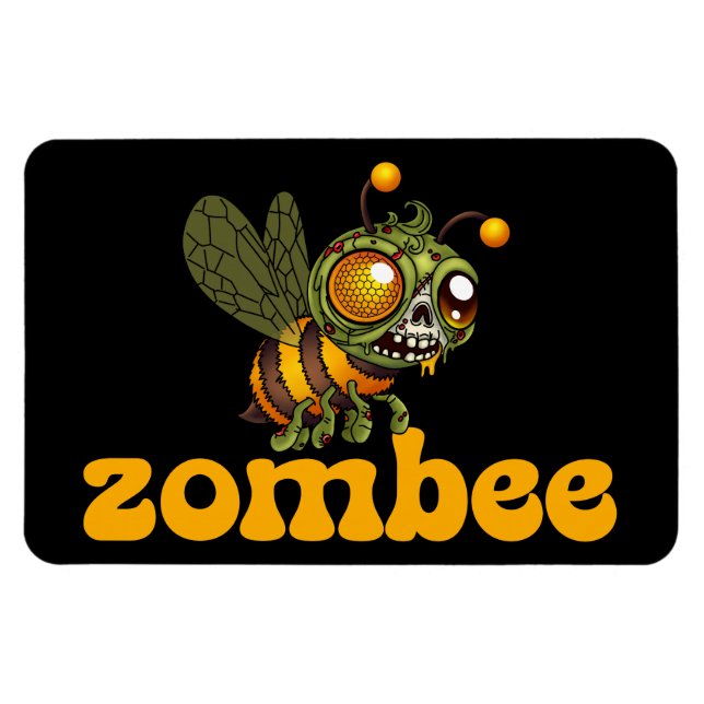 Magnet Flexible Bee Zombie mignonne (Horizontal)