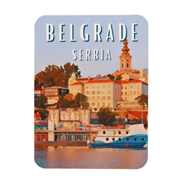 Magnet Flexible Belgrade, carrefour culturel des Balkans (Vertical)