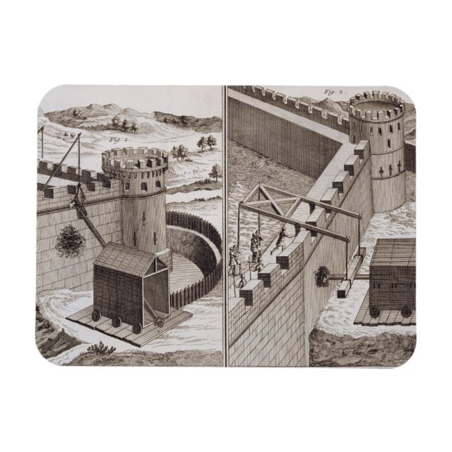 Magnet Flexible Béliers romains batteurs, de l'Encyclopédie des S (Horizontal)