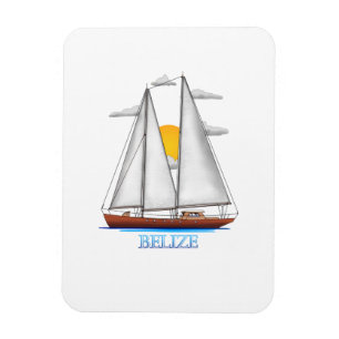 Magnet Flexible Bélize Floride Côtière Nautique Voilier