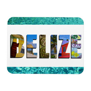 Magnet Flexible Belize Tropical Beach Blue Ocean Travel Photo