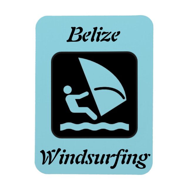Magnet Flexible Bélize Windsurf (Atoll de Glover's Reef) (Vertical)