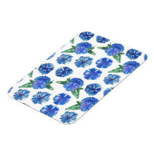 Magnet Flexible Belle aquarelle bleu cornfleurs