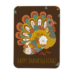 Magnet Flexible Belle carte Turquie bon thanksgiving