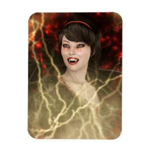 Magnet Flexible Belle Dame Vamp Style De Sorcière Parfaite Pour Ha