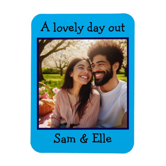 Magnet Flexible Belle mémoire de garde photo personnalisée (Vertical)