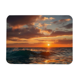 Magnet Flexible Belle mer au coucher du soleil