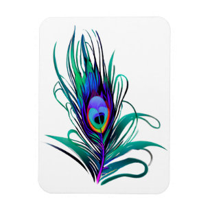 Magnet Flexible Belle plume de paon