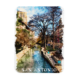Magnet Flexible Belle San Antonio Texas Vintage City