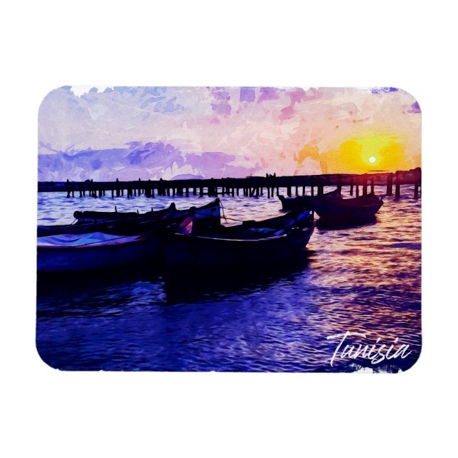 Magnet Flexible Belle Tunisie Vacances Souvenir (Horizontal)