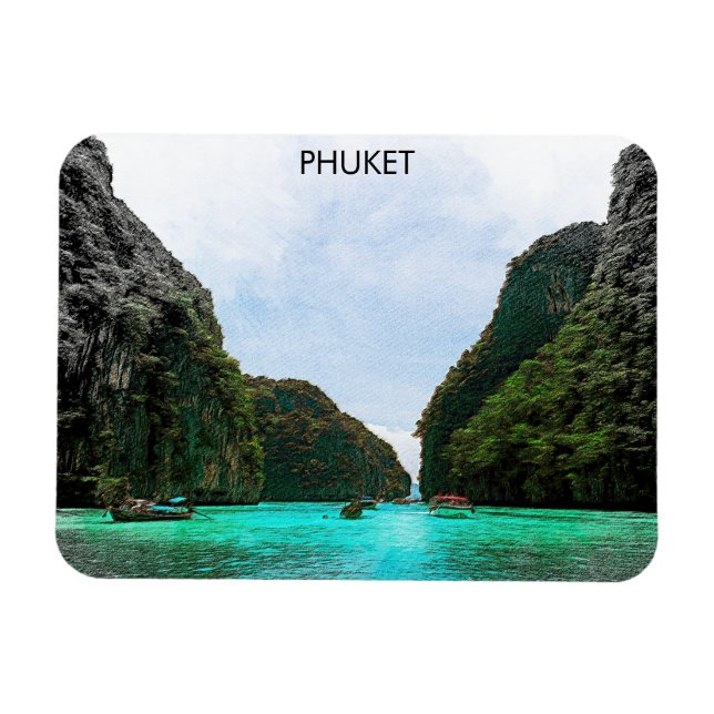 Magnet Flexible Belle vue aérienne de Phuket Thaïlande (Horizontal)