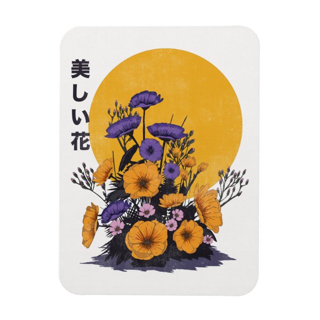 Magnet Flexible belles Fleurs (Vertical)