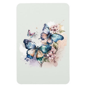 Magnet Flexible Belles papillons et fleurs
