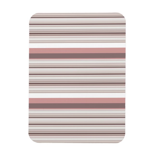 Magnet Flexible Belles rayures brunes blanches (Vertical)