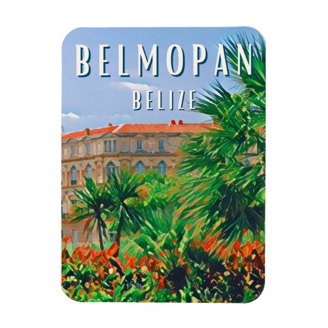 Magnet Flexible Belmopan, la ville verte de Belize (Vertical)