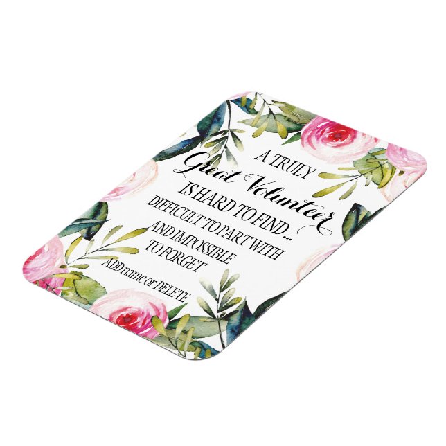 Magnet Flexible Bénévole Merci Volontaire Appréciation cadeau (Côté Gauche)