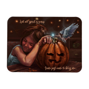 Magnet Flexible Bénie angélique d'Halloween jolie oeuvre originale