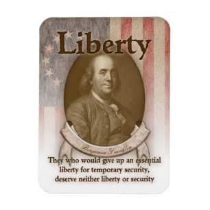 Magnet Flexible Benjamin Franklin - liberté